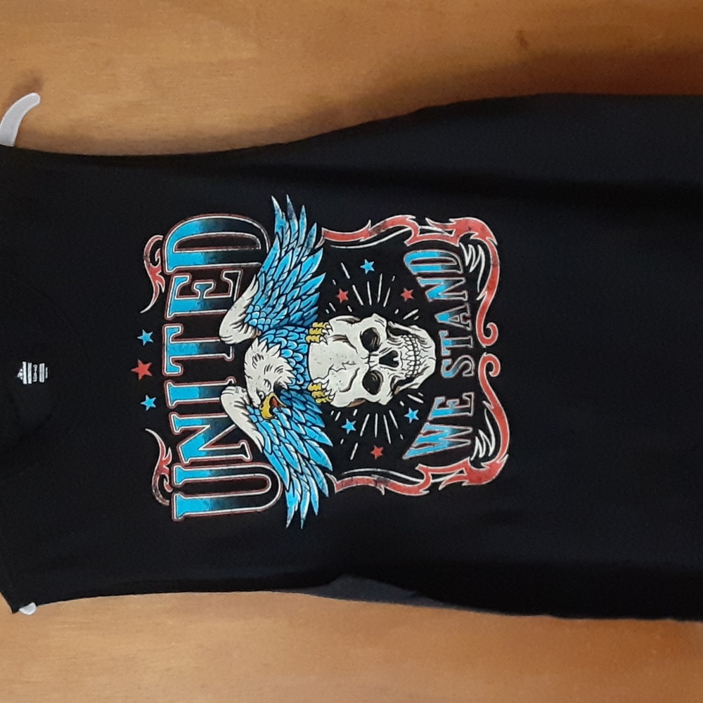 Patriotic United We Stand Muscle Tank Shirt Men's Size XL